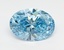 1.53 Ct. Fancy Vivid Blue Oval Lab Grown Diamond