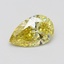 1.13 Ct. Fancy Intense Yellow Pear Lab Grown Diamond