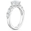 18K White Gold Montage Diamond Ring, smallside view