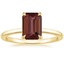18K Yellow Gold Vita Diamond Ring, smalltop view