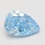 1.03 Ct. Fancy Vivid Blue Pear Lab Grown Diamond