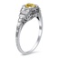 The Malissa Ring, smalltop view on a hand