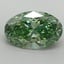 2.02 Ct. Fancy Vivid Pacific Green Oval Lab Grown Diamond