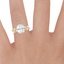 18K Yellow Gold Amaranta Diamond Ring (1/2 ct. tw.), smallzoomed in top view on a hand