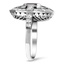 The Frannie Ring, smalltop view on a hand