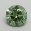 2.07 Ct. Fancy Vivid Green Round Lab Grown Diamond