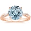 14K Rose Gold Petite Twisted Vine Diamond Ring (1/8 ct. tw.), smalltop view