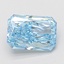 3.07 Ct. Fancy Vivid Blue Radiant Lab Grown Diamond
