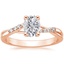 14K Rose Gold Chamise Diamond Ring (1/15 ct. tw.), smalltop view