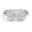Custom Infinity Two Stone Diamond Ring