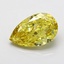 2.15 Ct. Fancy Intense  Yellow Pear Lab Grown Diamond