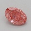 0.90 Ct. Fancy Vivid Pink Oval Lab Grown Diamond