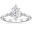 18K White Gold Nadia Diamond Ring, smalltop view