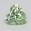 0.58 Ct. Fancy Vivid  Green Heart Lab Grown Diamond