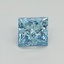 1.15 Ct. Fancy Vivid Blue Princess Lab Grown Diamond