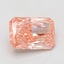 7.08 Ct. Fancy Vivid Pink Radiant Lab Grown Diamond