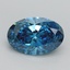 1.6 Ct. Fancy Vivid Malibu Blue Oval Lab Grown Diamond