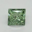1.13 Ct. Fancy Vivid Pacific Green Princess Lab Grown Diamond