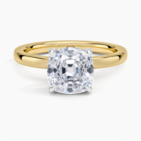 Platinum Mixed Metal Audrey 2mm Diamond Ring