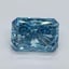 3.17 Ct. Fancy Vivid Malibu Blue Radiant Lab Grown Diamond