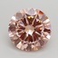 2.50 Ct. Fancy Intense Pink Round Lab Grown Diamond