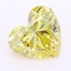8.08 Ct. Fancy Yellow Heart Lab Grown Diamond