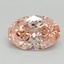 1.00 Ct. Fancy Vivid Pink Oval Lab Grown Diamond