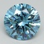 3.00 Ct. Fancy Vivid Blue Round Lab Grown Diamond