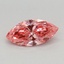 0.38 Ct. Fancy Vivid Pink Marquise Lab Grown Diamond