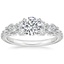 18K White Gold Tatiana Diamond Ring, smalltop view