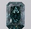 4.05 Ct. Fancy Vivid Bluish Green Radiant Lab Grown Diamond