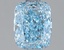 1.14 Ct. Fancy Vivid Blue Cushion Lab Grown Diamond