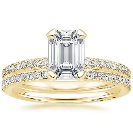 18K Yellow Gold Simply Tacori Classic Diamond Bridal Set