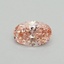 0.31 Ct. Fancy Vivid Pink Oval Lab Grown Diamond