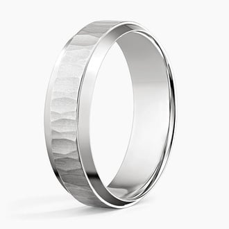 Beveled Edge Aspen 6.5mm Wedding Ring