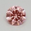 0.38 Ct. Fancy Vivid Pink Round Lab Grown Diamond