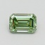1.05 Ct. Fancy Vivid Pacific Green Emerald Lab Grown Diamond