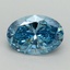 3.09 Ct. Fancy Vivid Blue Oval Lab Grown Diamond