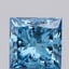 0.96 Ct. Fancy Vivid  Blue Princess Lab Grown Diamond