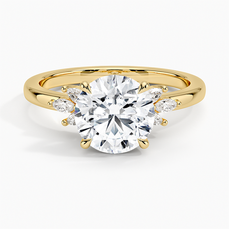 Marquise Cluster Diamond Engagement Ring