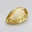 1.50 Ct. Fancy Vivid Yellow Pear Lab Grown Diamond