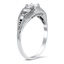 The Kandace Ring, smalltop view on a hand