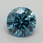 2.03 Ct. Fancy Vivid Malibu Blue Round Lab Grown Diamond