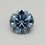 0.32 Ct. Fancy Vivid Blue Round Lab Grown Diamond
