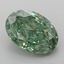 2.05 Ct. Fancy Vivid Green Oval Lab Grown Diamond