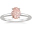 18K White Gold Four-Prong Comfort Fit 1.5mm Ring, smalltop view