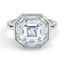 Custom Bezel Halo Diamond Ring