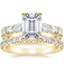 18K Yellow Gold Giselle Diamond Ring (1 1/2 ct. tw.) with Luxe Sienna Diamond Ring (5/8 ct. tw.)