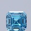 1.03 Ct. Fancy Vivid Blue Asscher Lab Grown Diamond