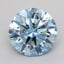1.09 Ct. Fancy Vivid  Blue Round Lab Grown Diamond